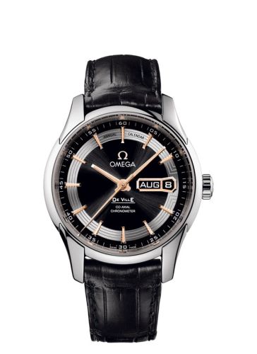 Omega De Ville Hour Vision Co-Axial Annual Calendar White Gold / Black